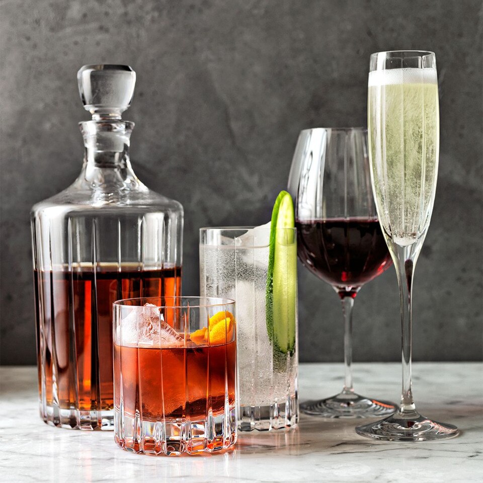 Dorset Crystal Triple OldFashioned Glass Williams Sonoma Australia